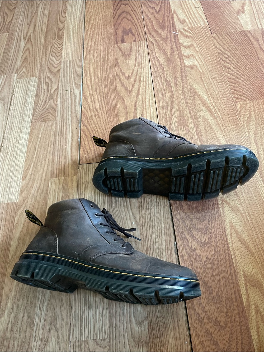 Dr. Martens Bonny Crazy Horse Leather Casual Boots in Dark Brown Size 13 M